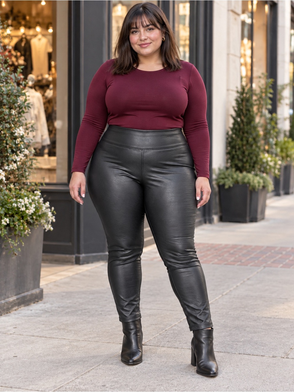 Ophelia Roe High-Rise Faux Leather Leggings